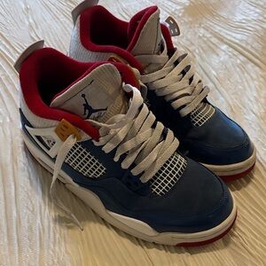 Jordan Boys Navy and Crimson Sneakers